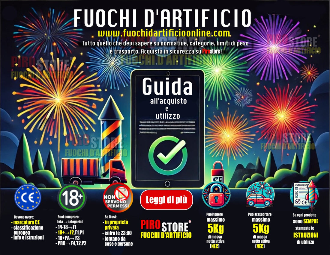 Fuochi d’artificio online - Guida all’acquisto e all'utilizzo