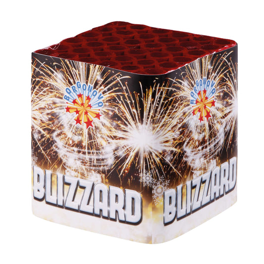 Batteria di fuochi d'artificio Blizzard da 36 colpi calibro 14mm ideale per compleanno, capodanno, ferragosto
