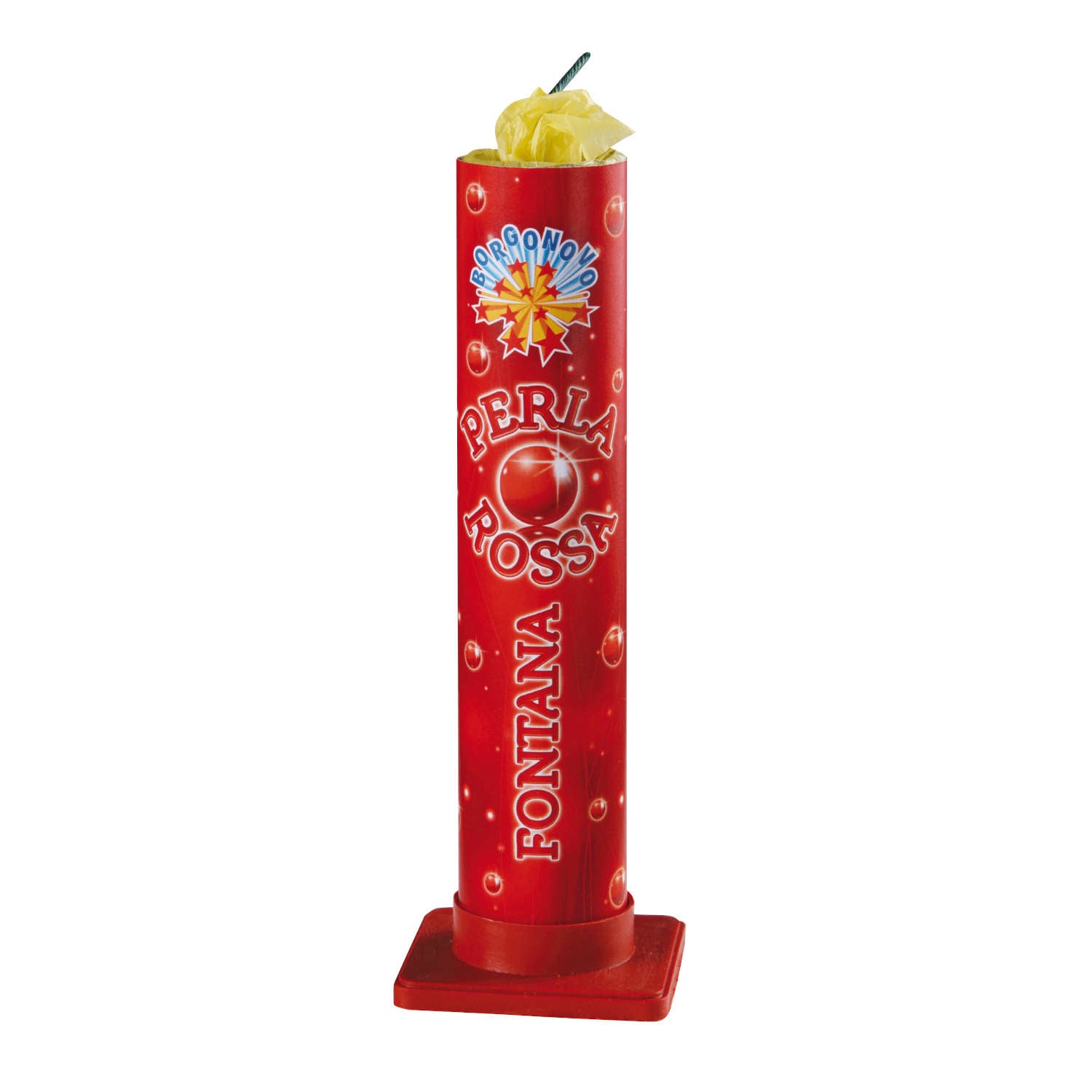 Fontana Perla Rossa (2pz) - Borgonovo - Fontana oro con perle rosse.
