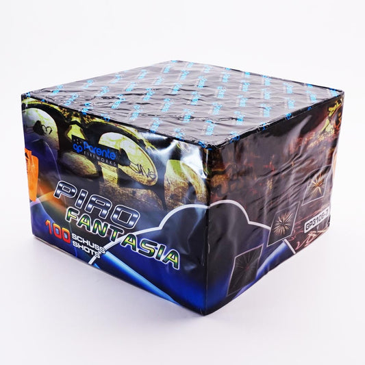 Batteria di fuochi d'artificio Pirofantasia (3106-7) da 100 colpi calibro 20mm ideale per matrimonio, compleanno, capodanno, ferragosto