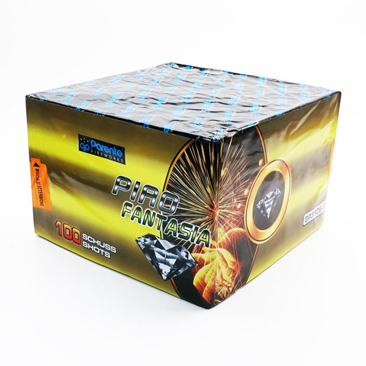 Batteria di fuochi d'artificio Pirofantasia (3106-6) da 100 colpi calibro 20mm ideale per matrimonio, compleanno, capodanno, ferragosto