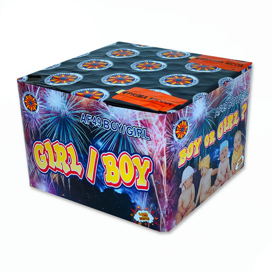 Batteria di fuochi d'artificio Girl da 49 colpi calibro 20mm ideale per compleanno, capodanno, ferragosto