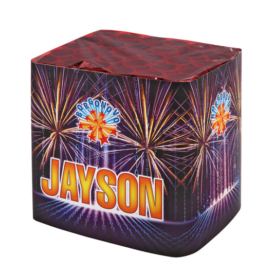 Batteria di fuochi d'artificio Jayson da 30 colpi calibro 25mm ideale per matrimonio, compleanno, capodanno, ferragosto