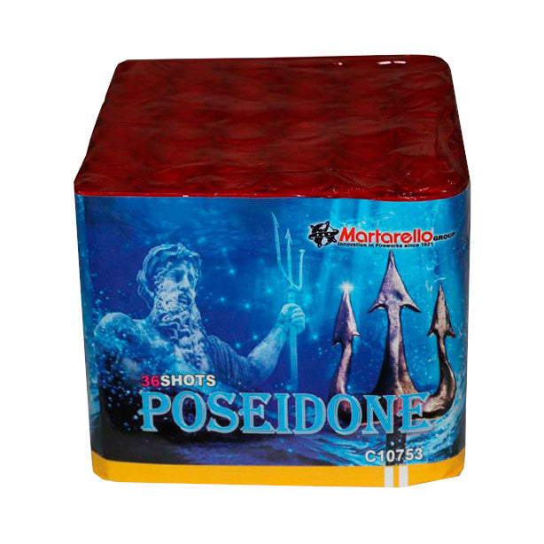 Poseidone - Martarello - Spettacolo pirotecnico con aperture argento con stelle colorate e lampeggianti bianchi completo d...