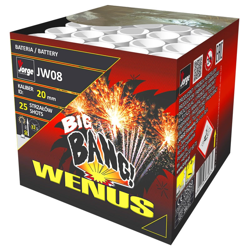 Wenus - Jorge - Bellissima batteria pirotecnica composta da salici dorati con stelle blu e con gran finale. Elega...