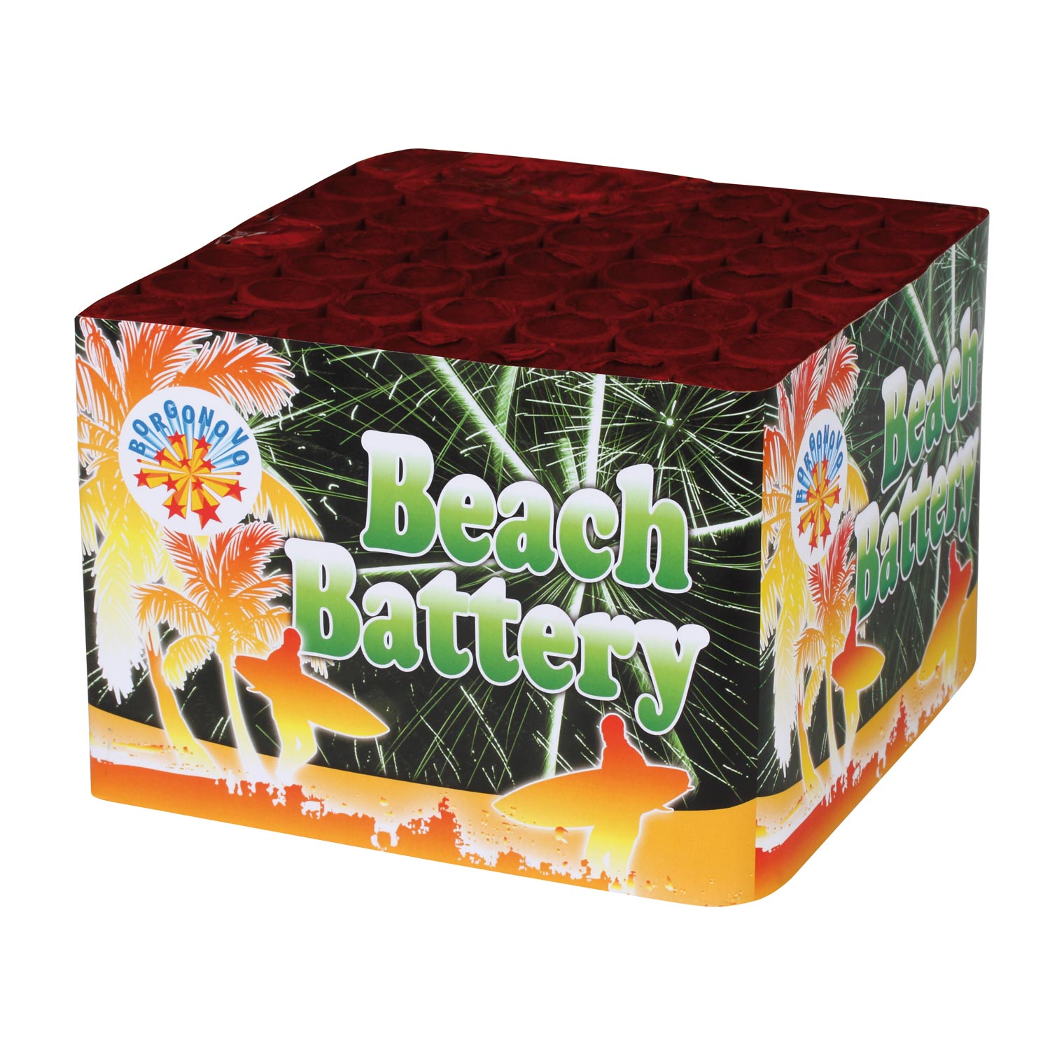 Beach Battery - Borgonovo - Fresco spettacolo pirotecnico suo toni dell'argento e del verde con bellissimi crisantemi verdi c...