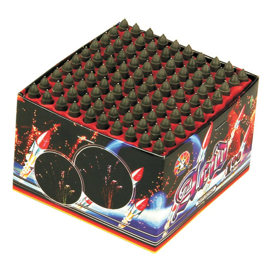 Batteria di fuochi d'artificio Acid da 100 colpi calibro 8mm ideale per compleanno, capodanno, ferragosto