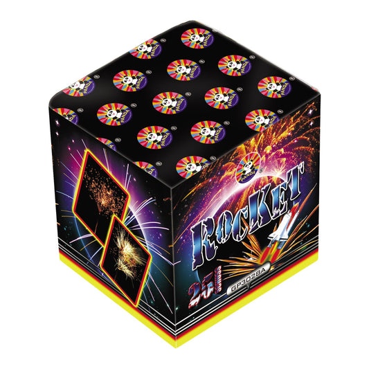 Batteria di fuochi d'artificio Rocker da 25 colpi calibro 20mm ideale per compleanno, capodanno, ferragosto