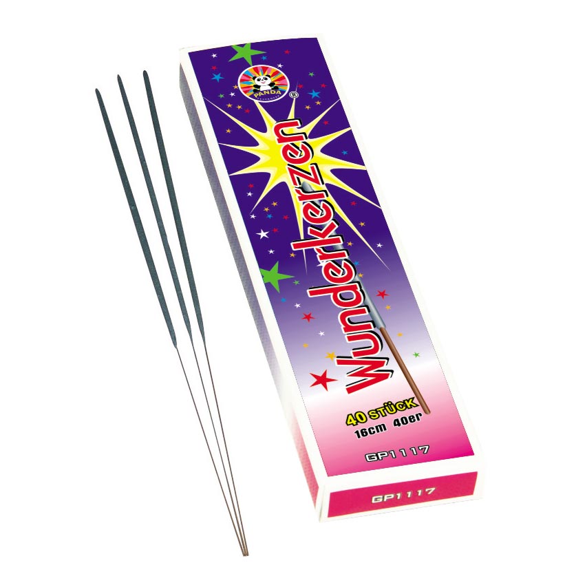 C.M. 16cm (40pz) - Parente - Candela magica (stelline) da utilizzare in feste, cene ed eventi.
