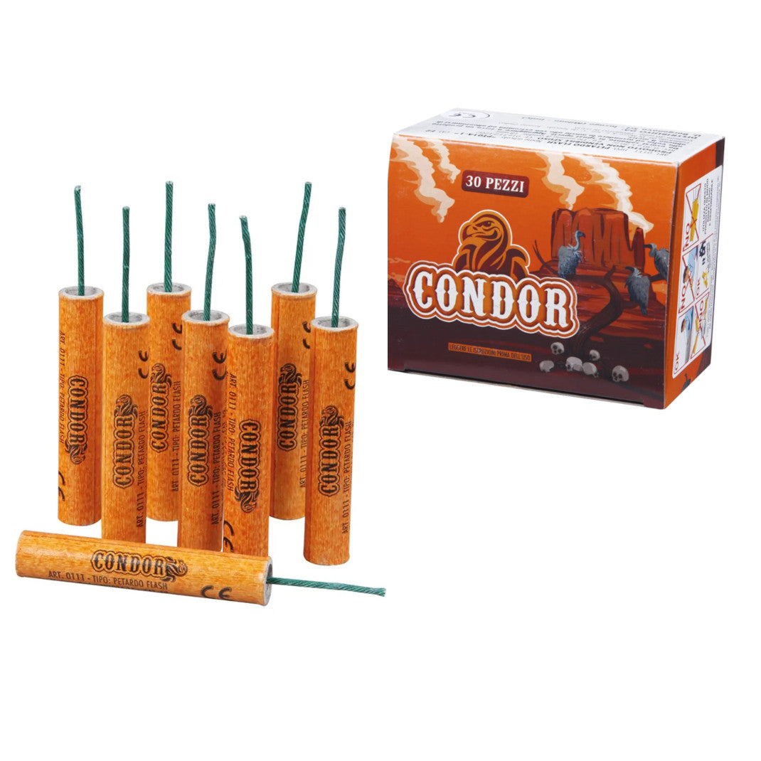 Condor (30pz) - Borgonovo - Potente petardo Condor con miccia.
