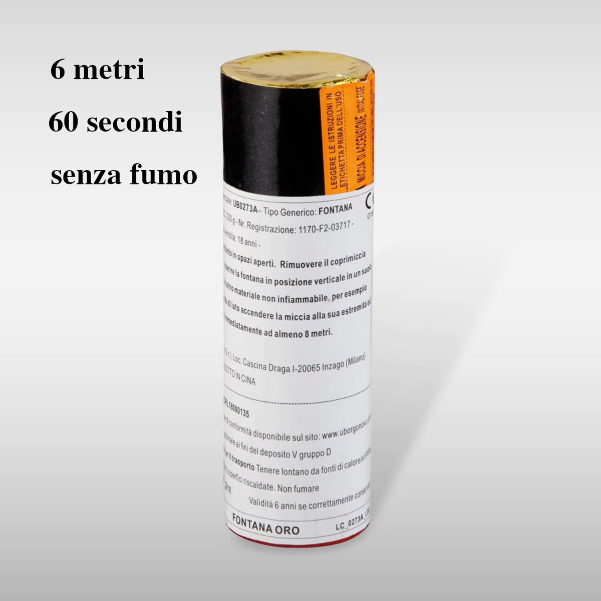 Fontana Oro Smokeless - Borgonovo - Bellissima fontana dorata senza fumo, di lunga durata e alta fino a 6 metri. Un vero classico imm...