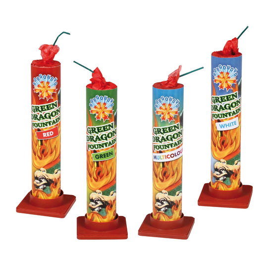 Green Dragon Fountain (3pz) ideale per capodanno