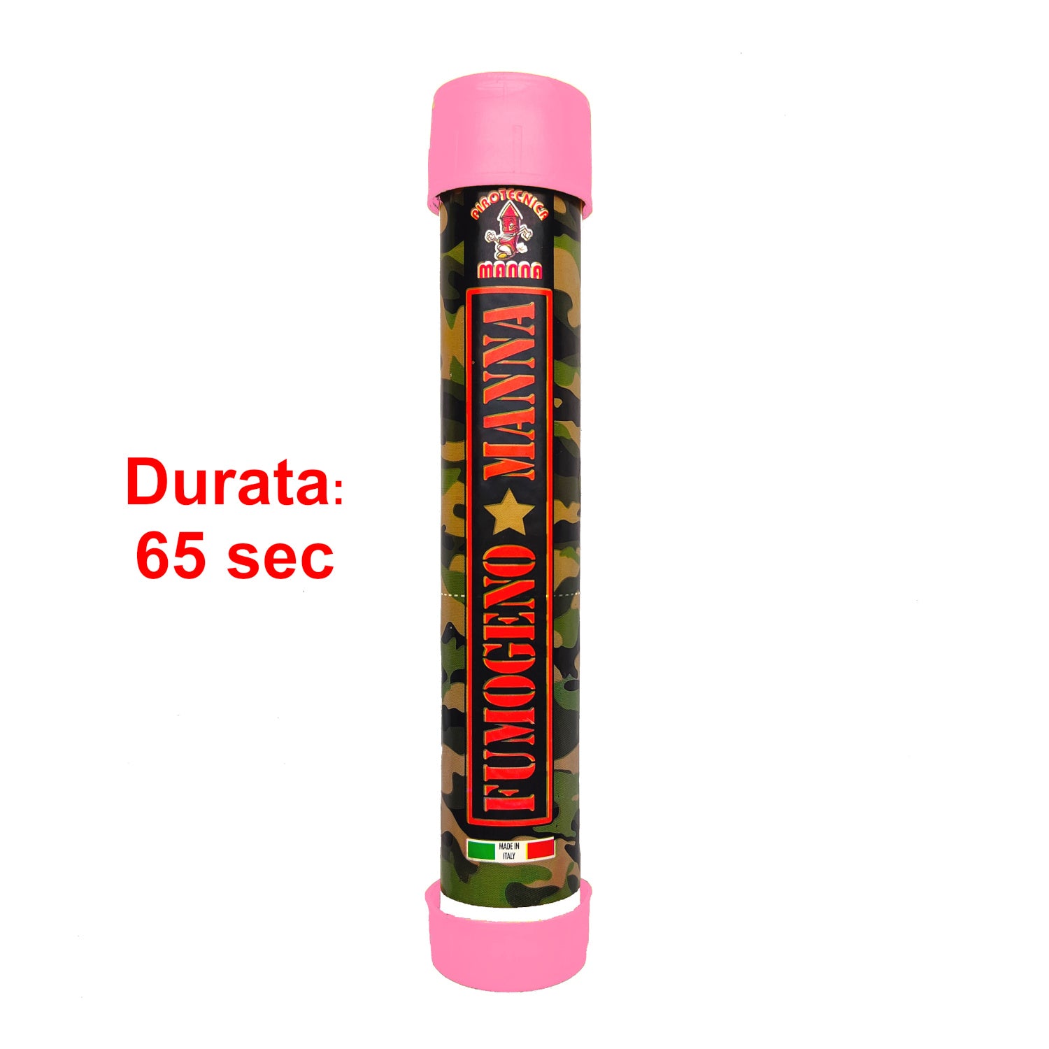 Fumogeno Manna Grande Rosa - Manna - Fumogeno rosa di grande effetto e alta qualità. Fatto in Italia dalla storica ditta Manna, omolog...
