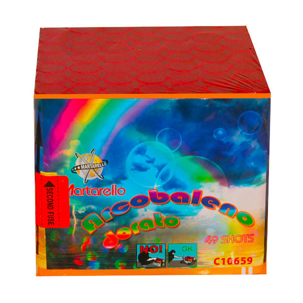 Arcobaleno Dorato - Martarello - Scoppiettante spettacolo di fuochi d'artificio composto da bellissimi crisantemi colorati sparati...
