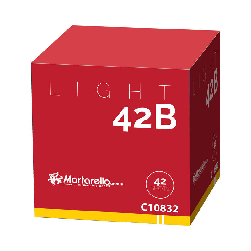 Light 42B - Martarello - Divertente spettacolo di fuochi d'artificio. Batteria pirotecnica in cui effetti sonori e visivi ...