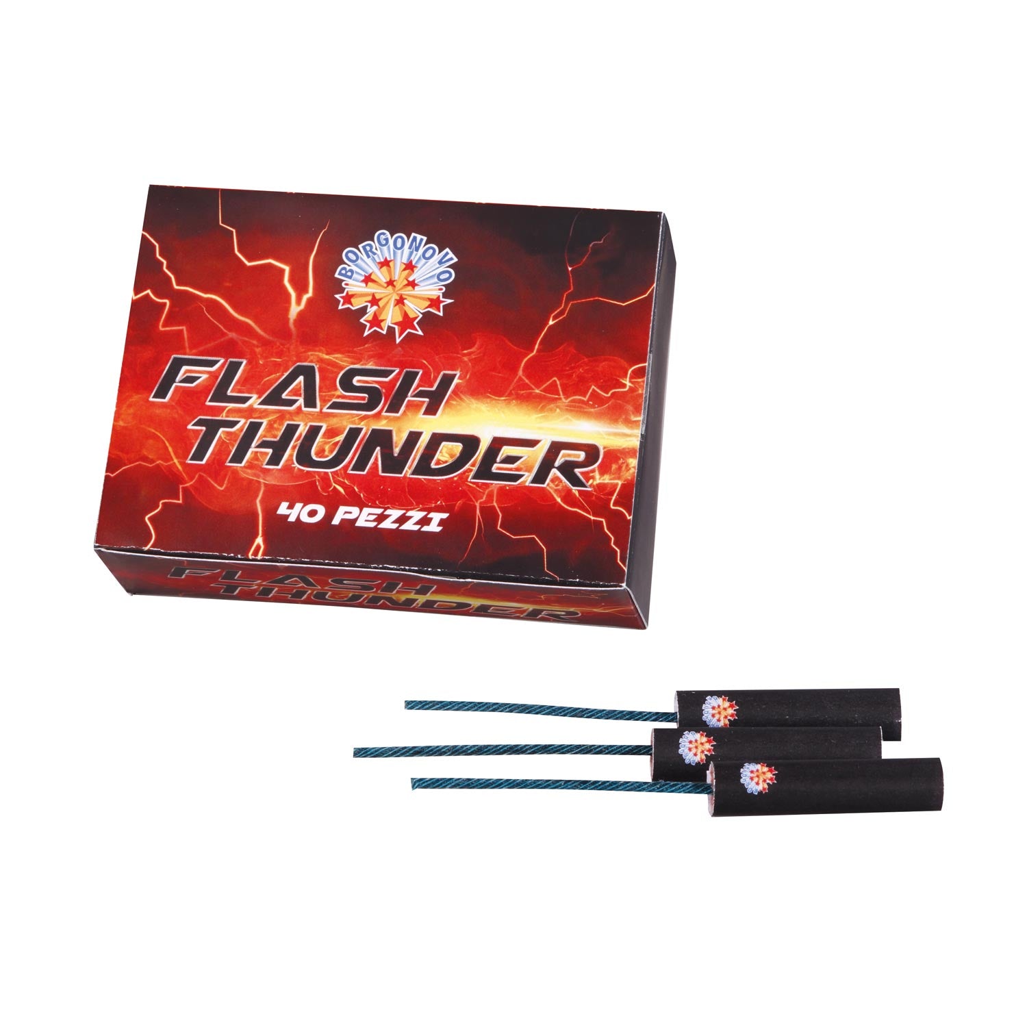 Flash Thunder (40pz) - Borgonovo - Nuovo petardo che abbina botto e flash.