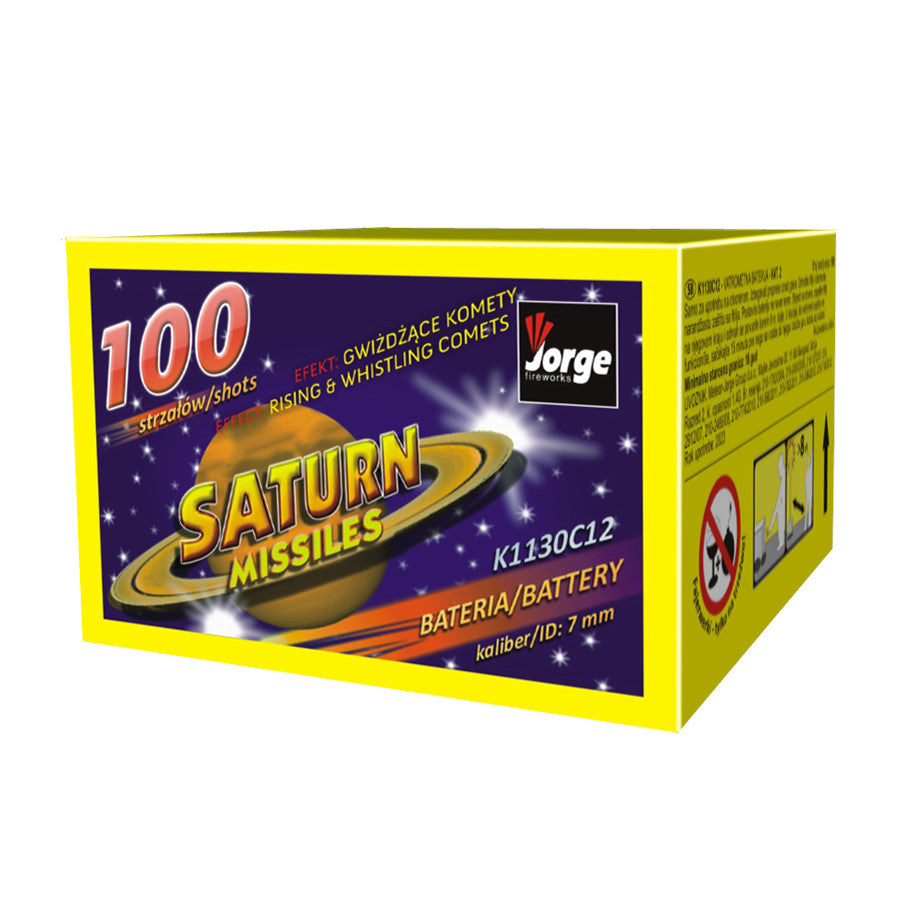 Saturn Missile 100J - Jorge - Batteria di 100 razzetti fischio e colpo che partono in sequenza facendo ognuno una piccola scia ...