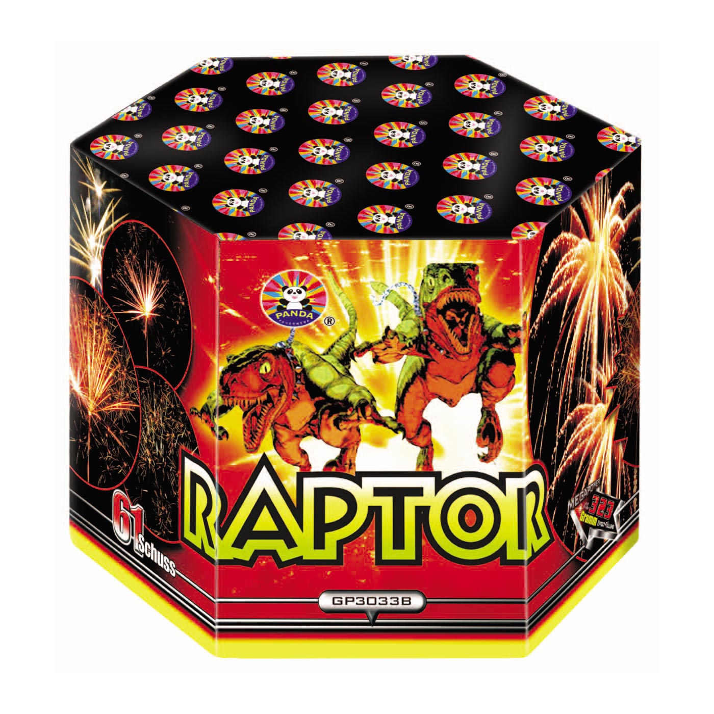 Raptor - Parente - Torta pirotecnica dal ritmo incalzante, rimarrai incantato tra una moltitudine di peonie colorati...