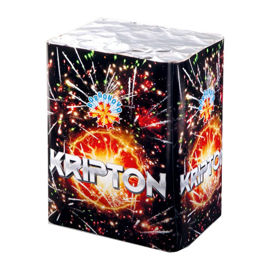 Batteria di fuochi d'artificio Kripton da 20 colpi calibro 30mm ideale per matrimonio, compleanno, capodanno, ferragosto