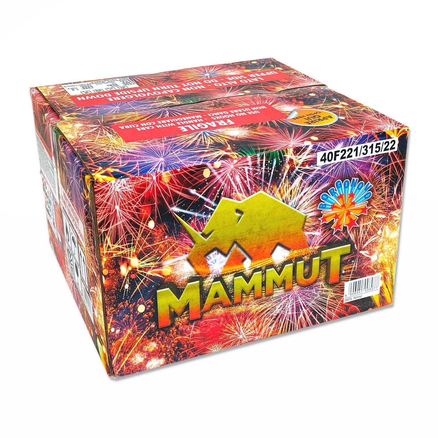 Mammut - Borgonovo - Maestosa batteria 100 colpi, interamente composta da colpi di grosso calibro che con ogni apertur...
