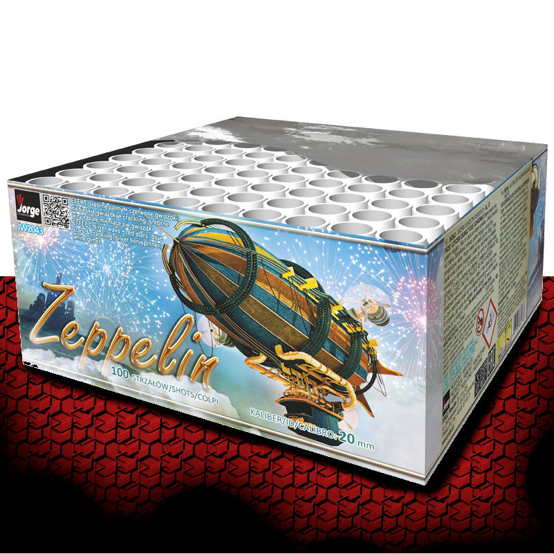 Zeppelin - Jorge - Batteria pirotecnica molto luminosa composta da bellissimi crisantemi argento con stelle colorate...