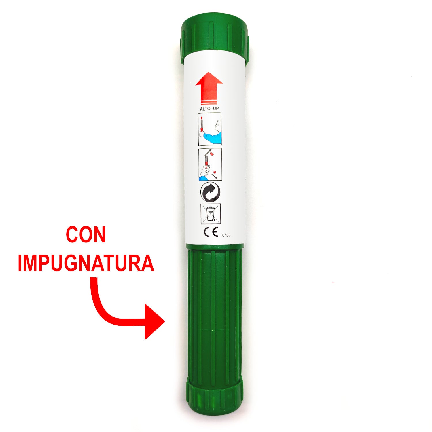 Torcia da Stadio Verde - FDF - Torcia da stadio illuminante di grande effetto e alta qualità. Emette una fiamma luminosissima di...