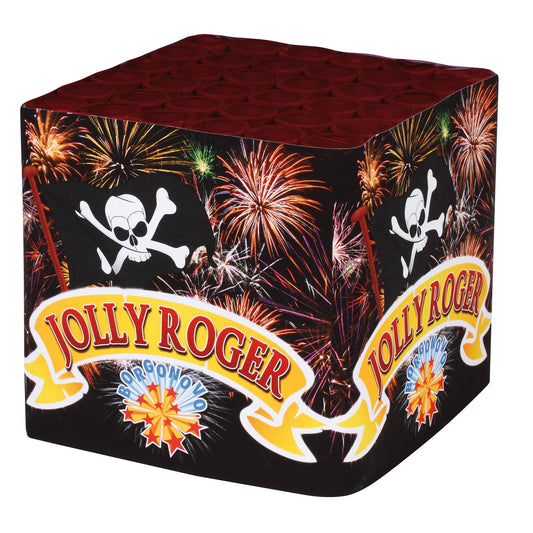 Batteria di fuochi d'artificio Jolly Roger da 36 colpi calibro 25mm ideale per compleanno, capodanno, ferragosto