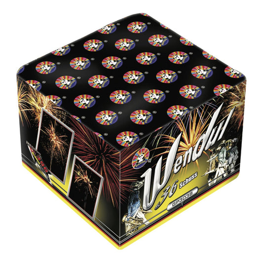 Batteria di fuochi d'artificio Wendul da 36 colpi calibro 25mm ideale per matrimonio, compleanno, capodanno, ferragosto